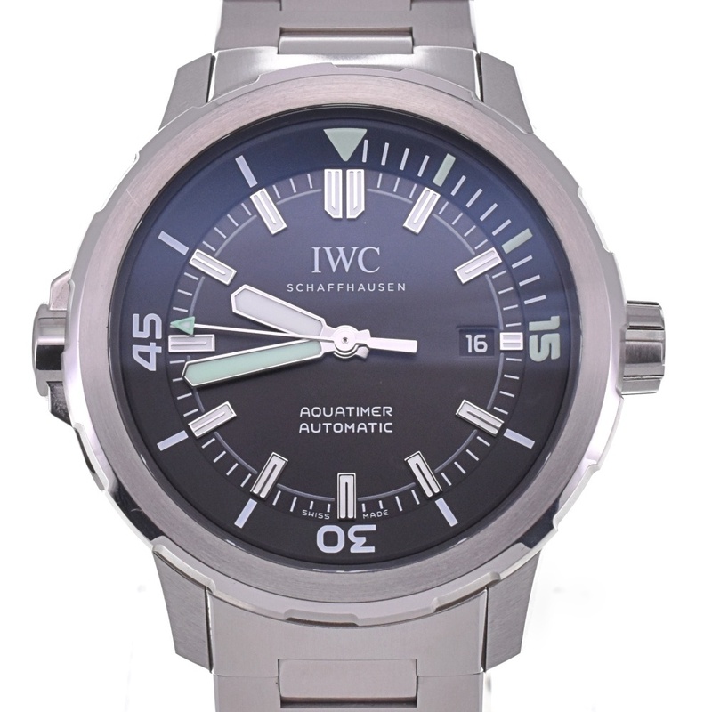 IWC SCHAFFHAUSEN IW328803 アクアタイマー オートマティック デイト 自動巻き メンズ 美品 箱・保証書付き L#132007