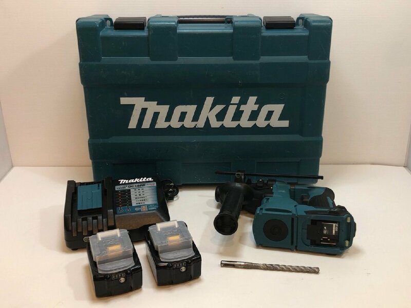 makita 18v 充電式ハンマドリル 18mm HR183DRGX フルセット(バッテリー2個:充電回数 5回、充電器、ケース付属) ◎領収書発行OK　HR183D