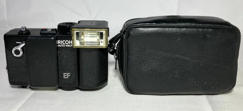 KGNY4122 Ricoh リコー AUTO HALF EF 25mm F2.8 フラッシュ コンパクトカメラ フィルムカメラ ブラックボディ 現状品