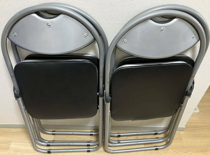 KGNY4121 パイプ椅子 折りたたみ 家庭用 会議イス ミーティングチェア YZX-08 4客 直接引取可 現状品