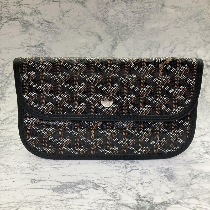 GOYARD ゴヤール ヘリンボーン サンルイ付属ポーチ ブラウン