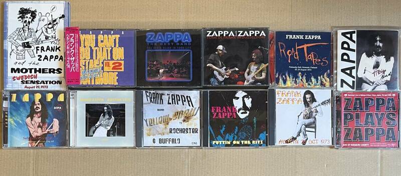 ■まとめて!■Frank Zappa フランク・ザッパ コレクターズ・アイテム/帯付含む CD+DVD 合計12点セット! Swedish Sensation/Road Tapes