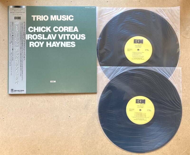 ■帯付/ECM■チック・コリア・トリオ (Chick Corea, Miroslav Vitous, Roy Haynes) / ザ・ミュージック (ECM Records) 2LP 1982 EX-~EX