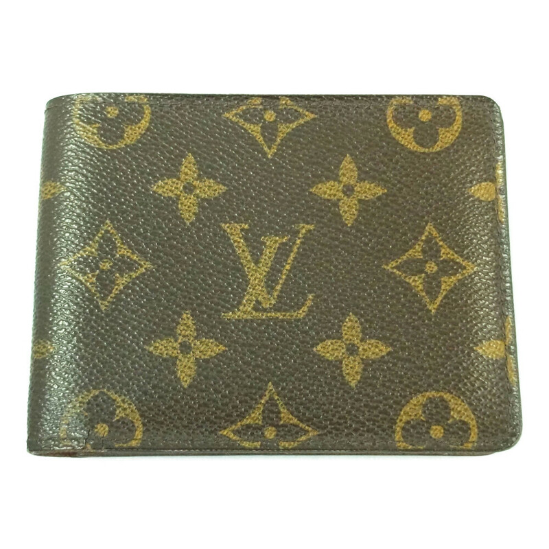 ルイヴィトン モノグラム・ポルトフォイユミュルティプル・2つ折り財布/M60895/ブラウン/LOUIS VUITTON 翌日配送可■522338