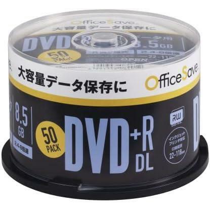 OSDTR85HP50 2.4-8倍速 片面2層 ホワイトプリンタブル 50枚 8.5GB DL DVD+R 1回記録用 ()