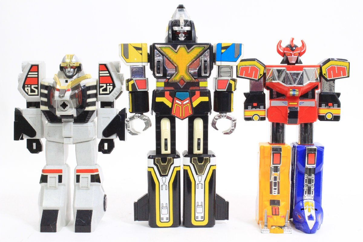 [当時物] BANDAI/バンダイ 〇 プラデラ「大獣神」「ウォンタイガー」「グレートイカロス」 ３点セット スーパー戦隊シリーズ 〇 #7689