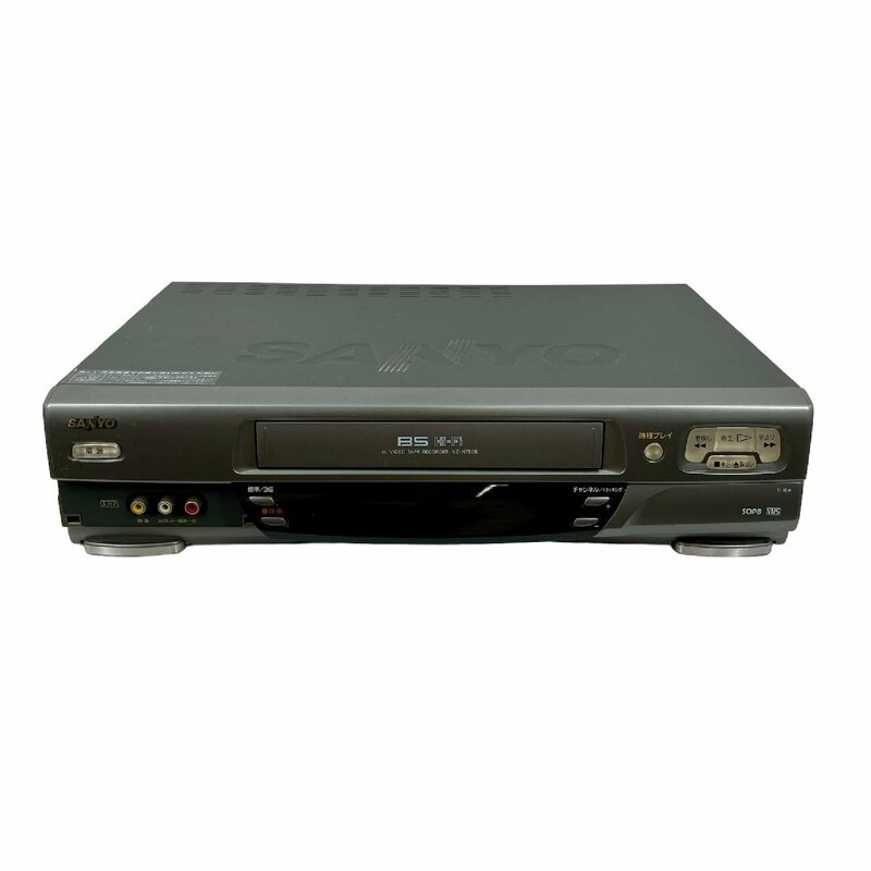 ☆SANYO サンヨー VZ-H750B VHS ビデオデッキ 通電確認のみ 97年製 本体のみ リモコン・コードなし レトロ ジャンク品 4.3kg☆