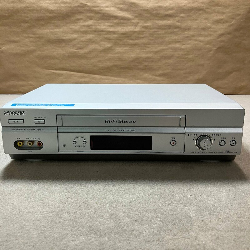 ☆通電確認済 SONY ソニー VHSビデオデッキ SLV-NX15 2004年製 ビデオカセットレコーダー VHS Hi-Fi 本体のみ 中古 ジャンク品 2.5kg☆