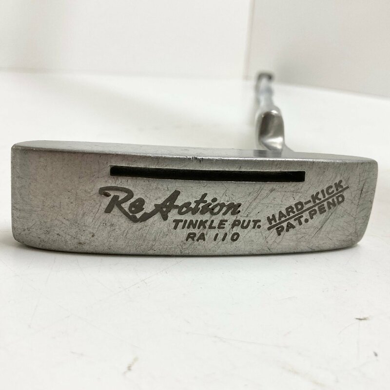 ◆ジャンク品 CROWNER クラウナー リアクション パター スチールシャフト 金属音 右利き用 TINKLE PUT Re Action RA110 (E2)O/G60614/2/0.4