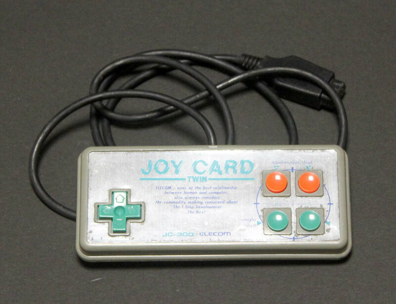 MSXコントローラー「ELECOM 連射機能付 JOY CARD TWIN（ジョイカードツイン）JC-300」エレコム