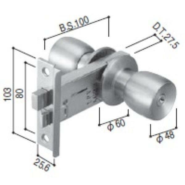 在庫有 YKK 勝手口ドア 握り玉 握り玉錠HH4K16892（SRシリンダー仕様）部品コード YSHHW-HH4K16892