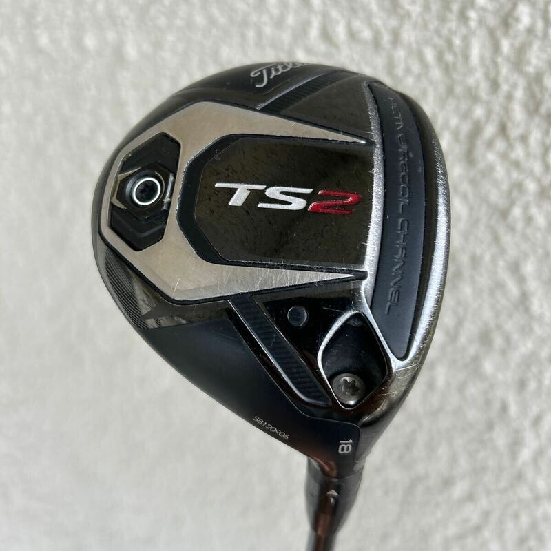 【中古良品】TITLEIST タイトリストTS2 フェアウェイウッド 5番18° TSP 110 50 S