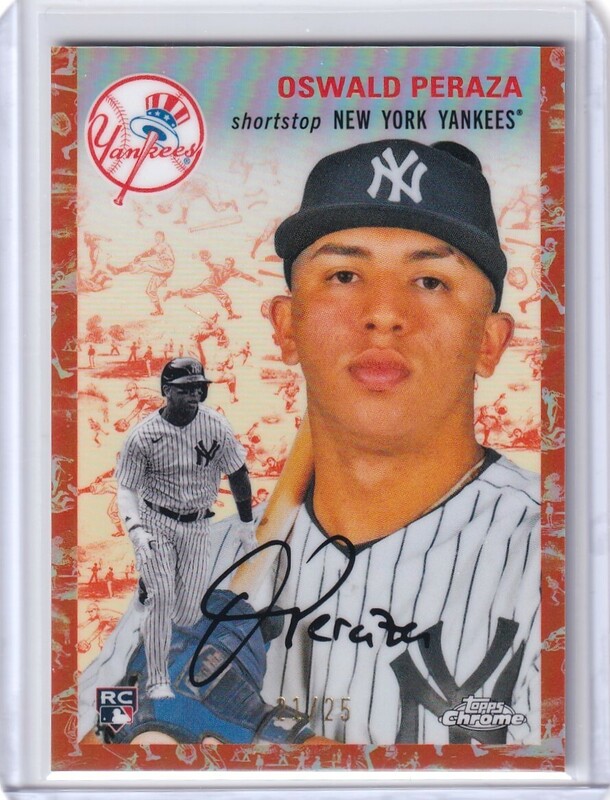 [25枚限定] MLBカード 2023 Topps Platinum Anniversary Oswald Peraza Rookie /25 RC オズワルド ペラザ Yankees ルーキー