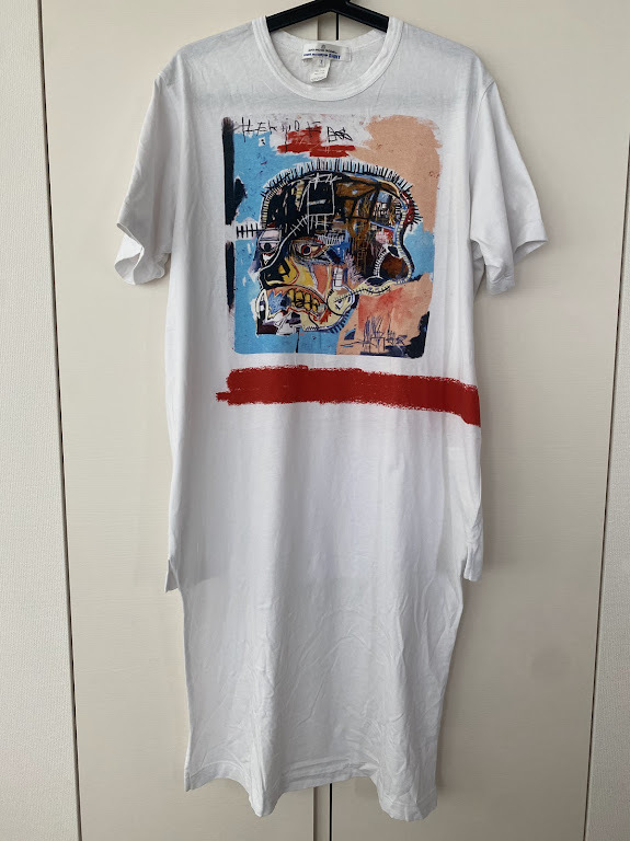 コムデギャルソンシャツ　JEAN MICHEL BASQUIAT　バスキアTシャツ ホワイト