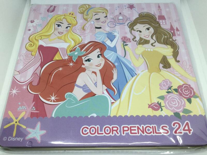 【未使用・未開封品】Disney プリンセス いろえんぴつ 24色 ディズニー 色鉛筆 色えんぴつ 24本 