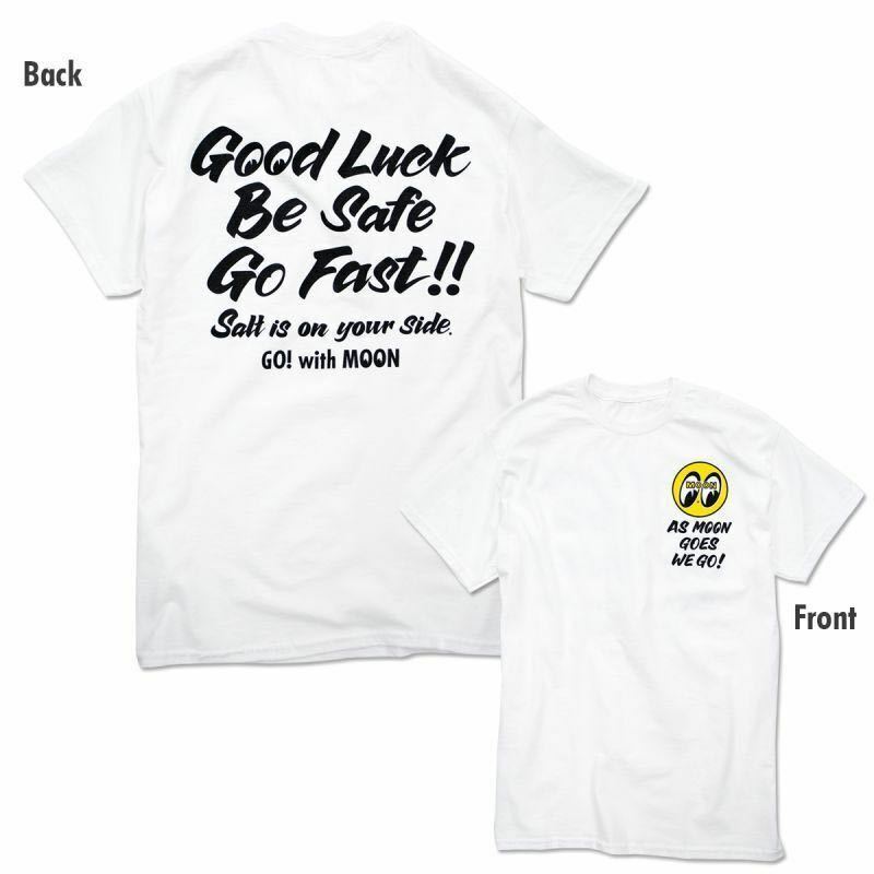 送料込み Mサイズ MOONEYES Good Luck on Salt Tシャツ ムーンアイズ グッドラック ホワイト 白色 white