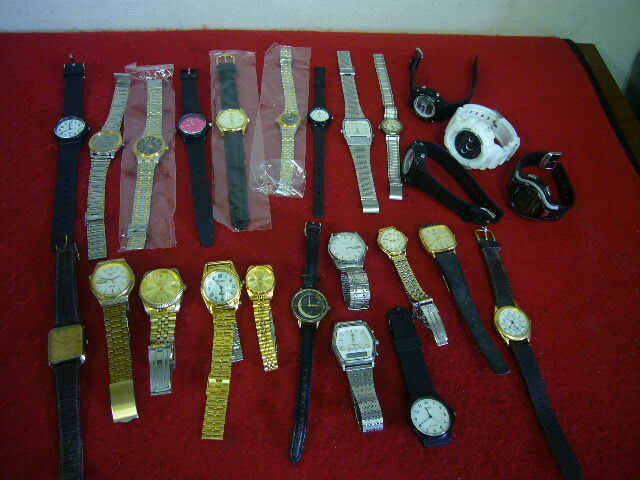 SEIKO CASIO 等 メンズ レディース 腕時計 時計 25点 まとめて 未使用品あり 稼働品あり ジャンク扱い
