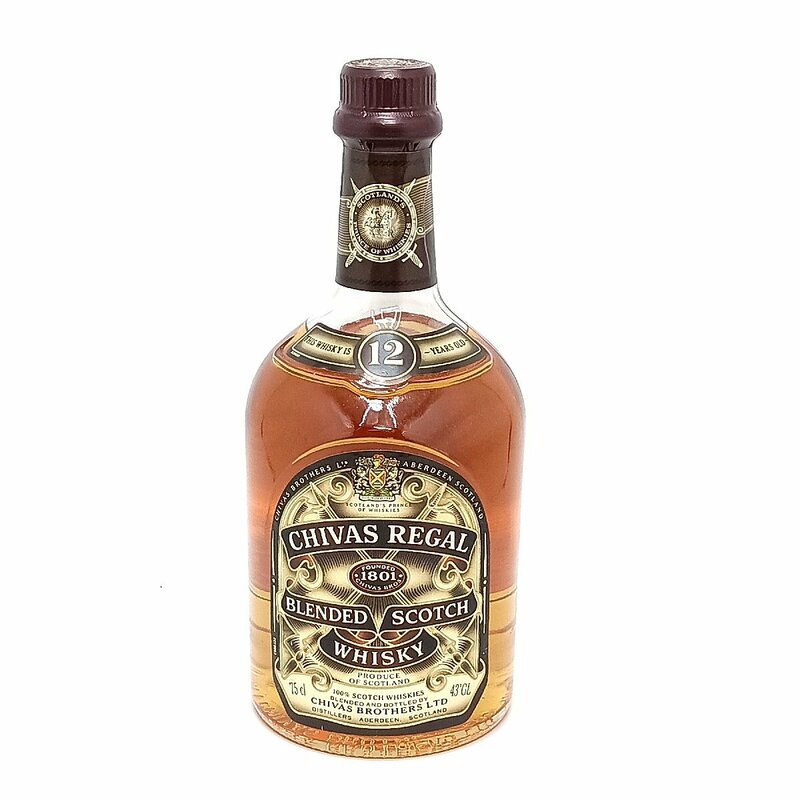 未開栓　シーバスリーガル 12年 スコッチウイスキー CHIVAS REGAL BLENDED SCOTCH WHISKY 750ml 43% 古酒 お酒 fe ABE