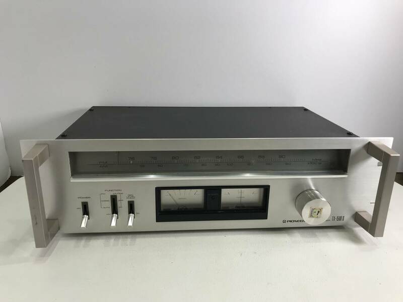 【レア】アンティーク レトロ品 1980年頃 PIONEER パイオニア TX-1500Ⅱ AM/FMステレオチューナー 通電確認済