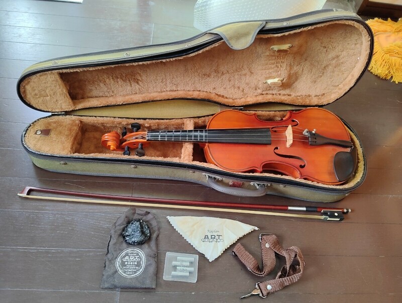 1円 フューメビアンカ ピエトロ バイオリン 弦楽器 1987年製 弓 ケース付属 Fiumebianca Pietro