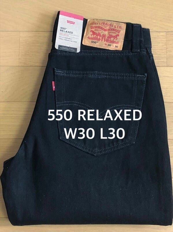 Levi's 550 RELAXED FIT BLACK W30 L30