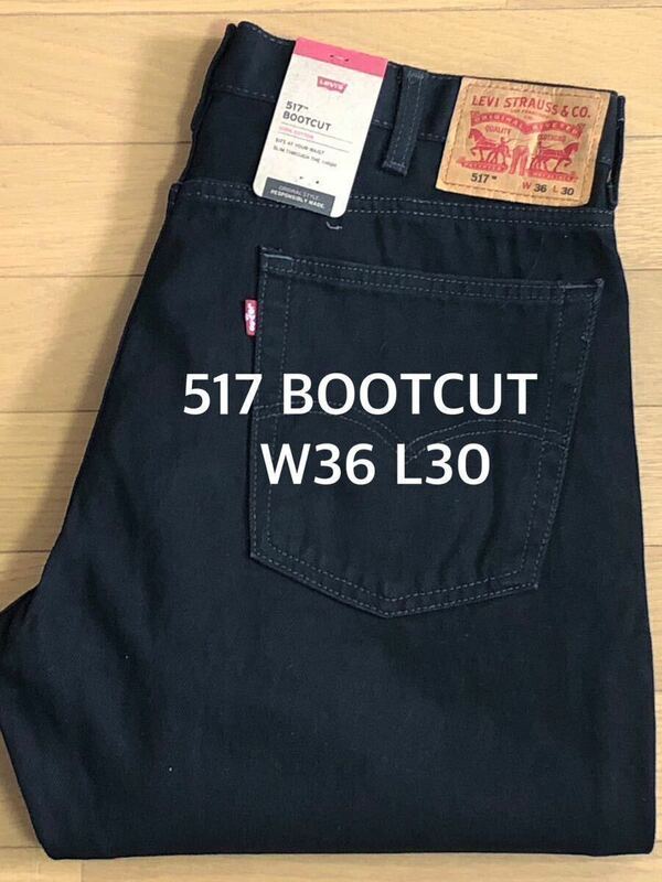 Levi's 517 BOOTCUT BLACK W36 L30