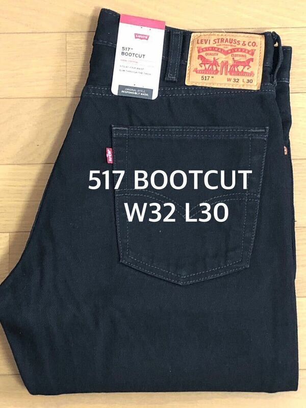 Levi's 517 BOOTCUT BLACK W32 L30