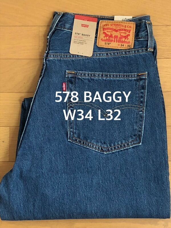 Levi's 578 BAGGY DARKINDIGO W34 L32