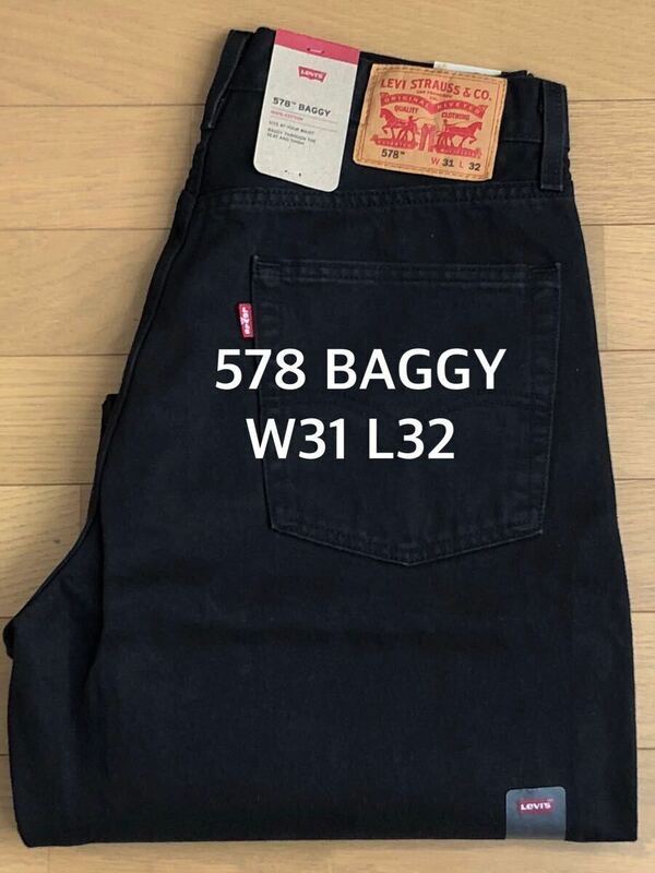 Levi's 578 BAGGY BLACK W31 L32