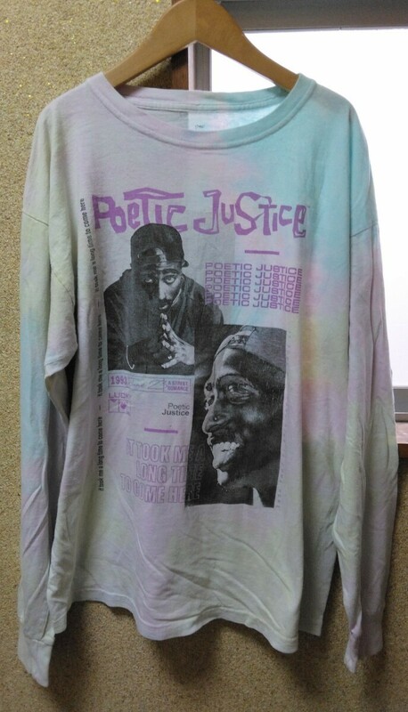 Poetic Justice 2PAC トゥパック ロンT 長袖Tシャツ タイダイ L 