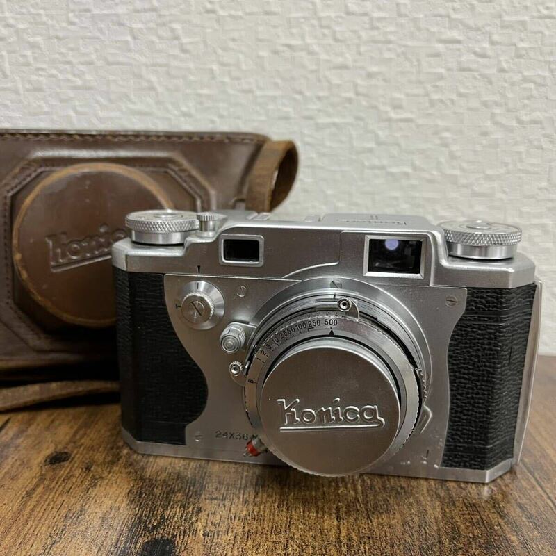 Konica コニカ II コンパクトフィルムカメラ Hexanon F2.8 50mm 動作未確認 現状品 ジャンク