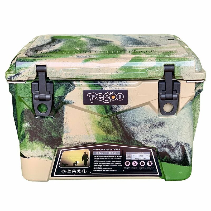 Iceland Cooler Box アイスランド クーラーボックス【 20QT（18.9L）/ Green Camo 】5日間氷をキープ！BBQ・キャンプ・フィッシングに