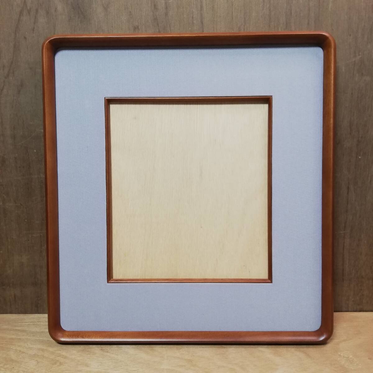 コーナー アール 木製 額縁 色紙サイズ 42cm×45cm 箱付き 色紙 