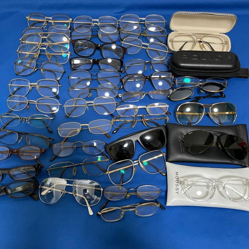 大量まとめ 眼鏡 メガネ サングラス 老眼鏡 大量41点 未チェック ジャンク品