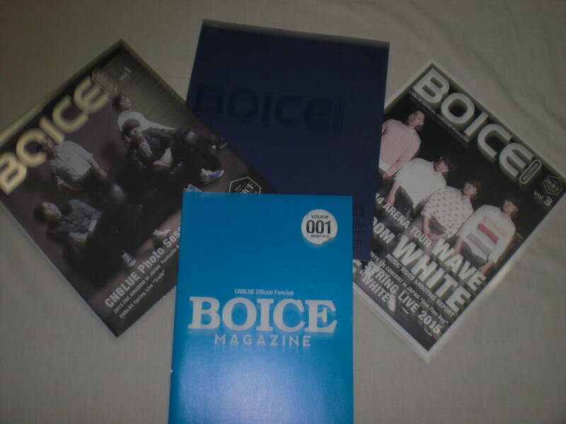 CNBLUE・公式ファンクラブマガジン「BOICE」 vol.1～３＋vol 001 4冊セット 美本