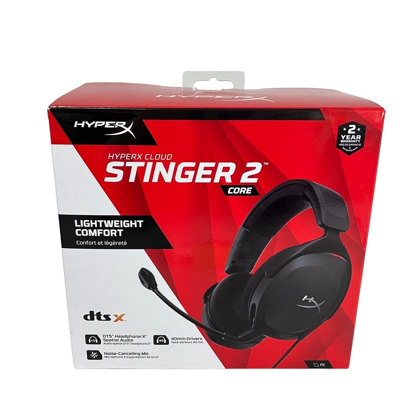 【動作保証】 HYPERX CLOUDX STINGER2 CS008 683L9AA ゲーミングヘッドセット 未使用 N8925591