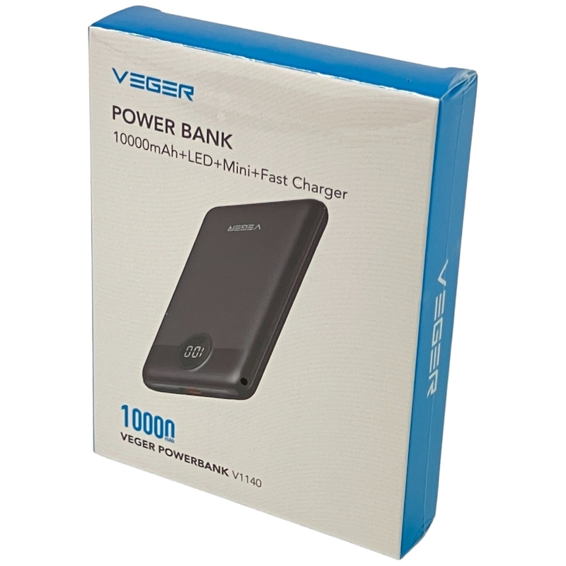 【動作保証】VEGER POWERBANK 10000mAh モバイルバッテリー 大容量 軽量 小型 未使用 未開封 Z8981601