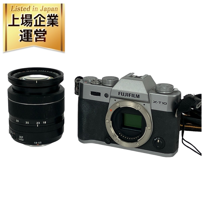 【動作保証】FUJIFILM X-T10 ミラーレス 一眼 カメラ SUPER EBC XF 18-55mm F2.8-4 R LM OIS Φ58 レンズ セット 中古 Y8986572