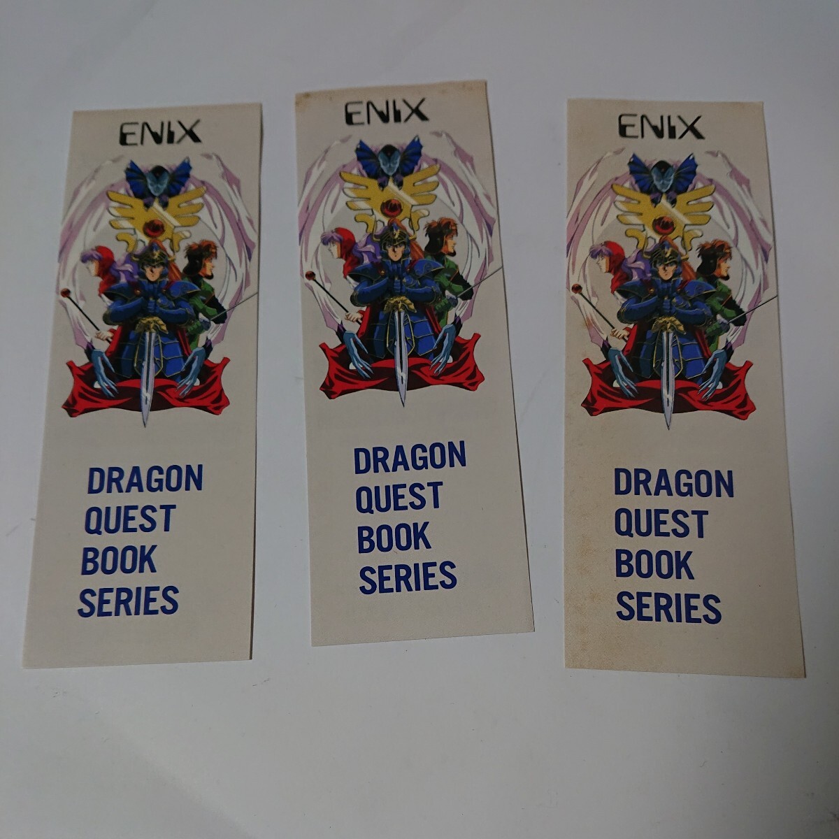しおり　ブックマーカー　計3枚　DRAGON QUEST　BOOK　SERIES　ドラクエ2　ドラゴンクエスト　ENIX　エニックス【3-061701】