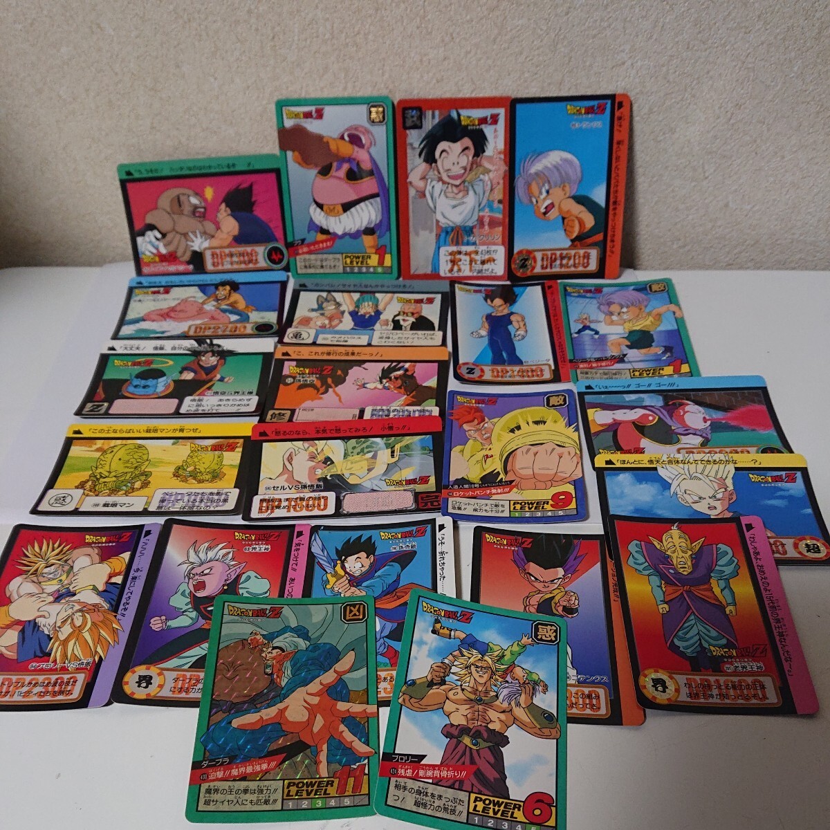 当時物 ドラゴンボールZ　カードダス　まとめ　計22枚　（スーパーバトル5枚）ターブラ　ブロリー　悟飯　魔神ブウ 【3-062602】