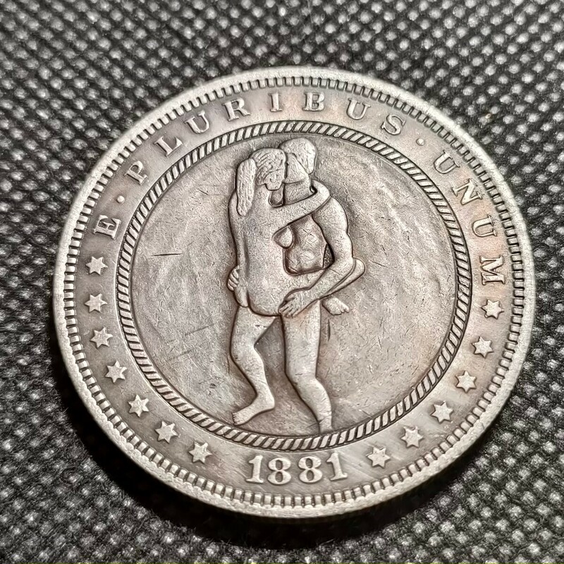 1953　アメリカ古銭　約38mm　イーグル　ゴルフマーカー　コイン　アンティークコイン