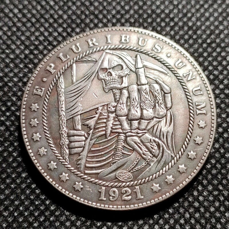 2133　アメリカ古銭　約38mm　イーグル　チャレンジコイン　コイン　アンティーク