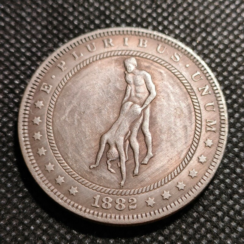 2140　アメリカ古銭　約38mm　イーグル　ゴルフマーカー　コイン　アンティークコイン