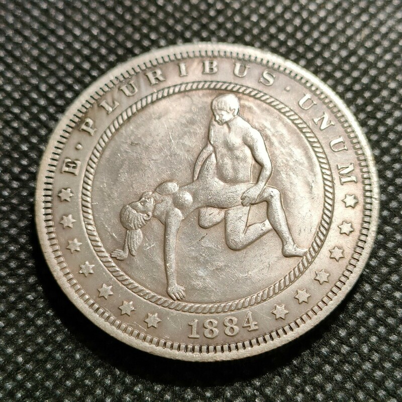 1525　アメリカ古銭　約38mm　イーグル　チャレンジコイン　ゴルフマーカー　コイン　アンティーク