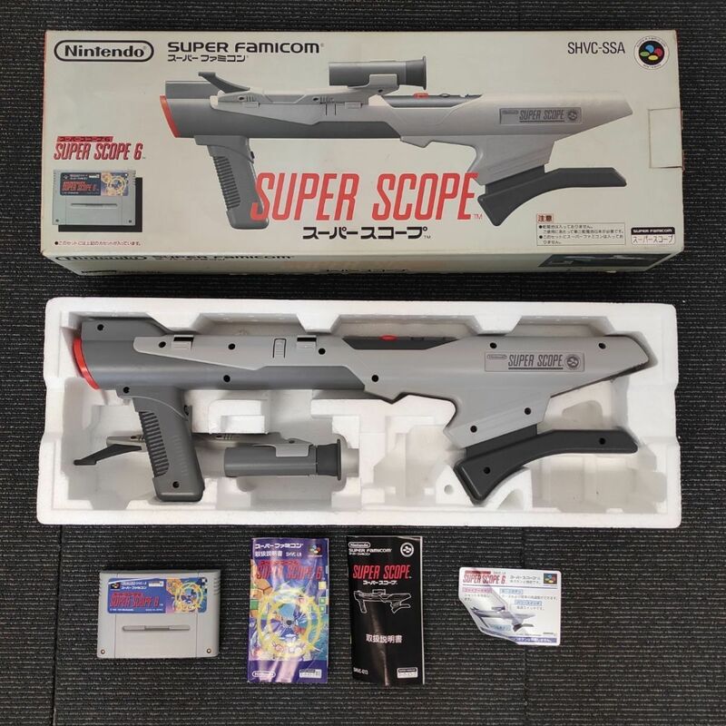 B637-K32-3942 Nintendo ニンテンドー / SUPER FAMICOM スーパーファミコン / SUPER SCOPE スーパースコープ セット / SHVC-SSA / 箱付