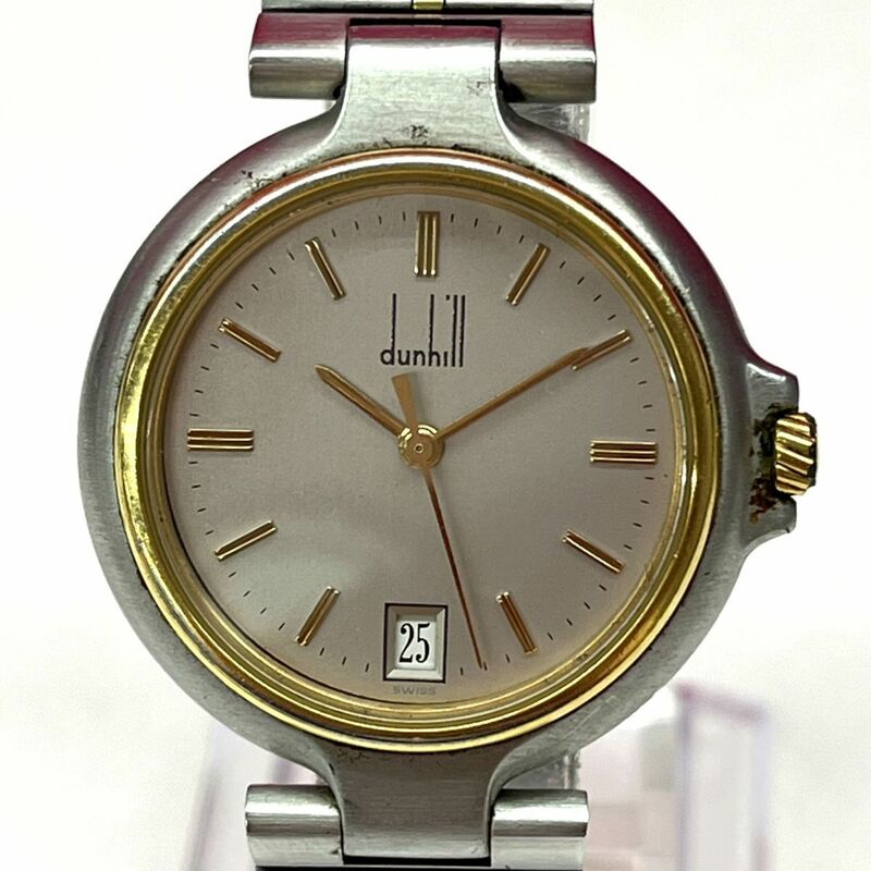 Z284-O43-552◎ DUNHILL ダンヒル メンズ腕時計 デイト QUARTZ クォーツ NPOV