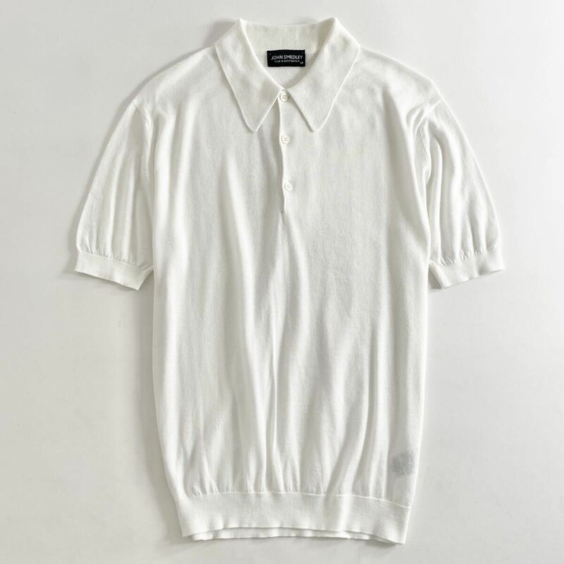 Xf4 《美品》 JOHN SMEDLEY ジョンスメドレー 半袖 ポロシャツ ニット セーター トップス コットン100% XSサイズ メンズ 紳士服