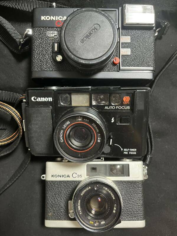 フィルムカメラ キャノンAF35M カメラ Konica C35 EF コンパクトフィルムカメラ KONICA C35 コニカ