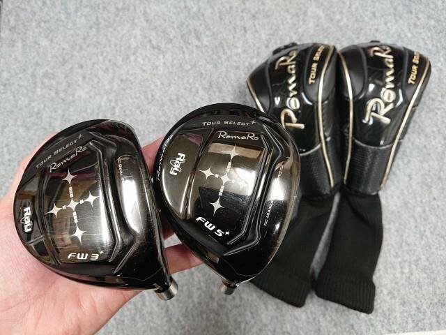 RomaRo 2016 Ray V ロマロ レイV フェアウェイウッド TOUR SELECT ツアーセレクト FW3+ 14°＆ FW5+ 16.5° 2個セット ヘッドのみ カバー付