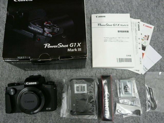 @【未使用品】 Canon キヤノン PowerShot G1 X Mark III ブラック コンパクトデタルカメラ デジカメ パワーショット